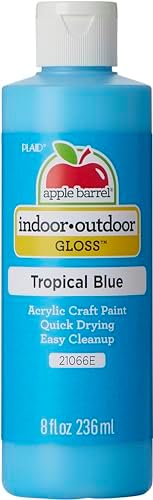 Apple Barrel, Tropical Blue, Acrylic Craft Paint, Gloss Finish, 8 fl oz