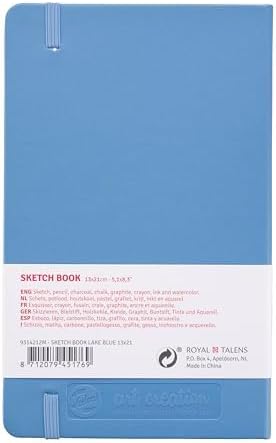 Talens Art Creation Sketchbook, Lake Blue, 80 Sheets, 5.1 x 8.3 in