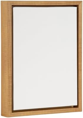 Kate and Laurel Sylvie Blank Framed Canvas Wall Art; 10x13 Natural; Vintage Modern Empty Canvas for Paint-Your-Own Art; Ready to Paint Premium Canvas Already Framed
