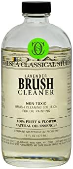 Jerry's Artarama Exclusive Set of 6 Bob Ross Oil Painting Set with Easel, 16oz Lavender Brush Cleaner, Acrylic Palette, Brushes, Canvases, and Cleaning Bucket and Screen