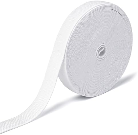 Airisoer Elastic Bands for Sewing 3/4 Inch x 12 Yards, White