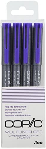 COPIC MULTILINER LAVENDER 4PC SET