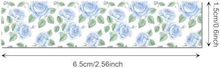 12 Rolls Hydrangea Washi Tape Set, Floral Watercolor Decorative Masking Tape, Pink and Blue Hydrangea Flower Patterns for Spring Arts,Craft Projects, Scrapbook Decoration, Journal Making,Gift Wrapping