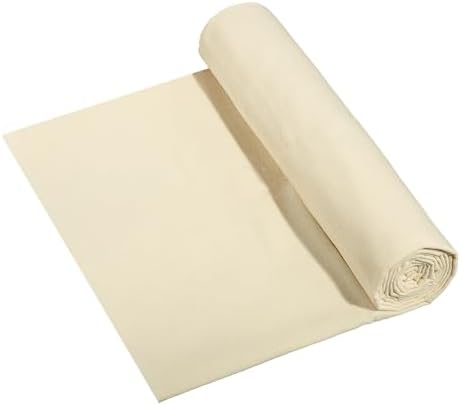 10oz Natural Cotton Blend Canvas Fabric, Duck Canvas Fabric, 60'' Wide for Arts & Crafts, Painting, Handmade Home Decor (Unbleached, 2 Yard)