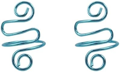 2Pcs Crochet Rings for Finger, Adjustable Open Yarn Guide Crochet Tension Ring for Crocheting Knitting Accessories Supplies Yarn Tension Loop Ring for Finger (Turquoise), SATONBEYI