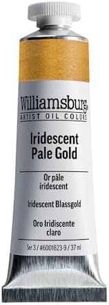 Williamsburg Artist Oil Colors, Iridescent Pale Gold, 37 ml Tube