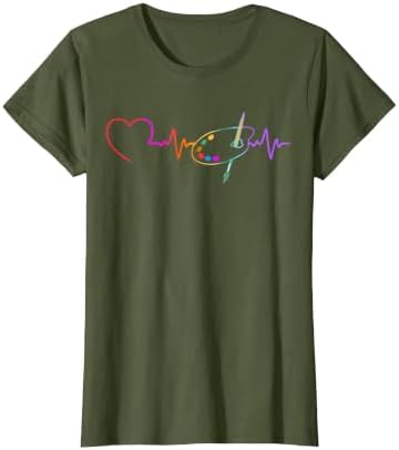 Funny Paint Palette Brush Artist Painter Art Teacher Men Kid T-Shirt