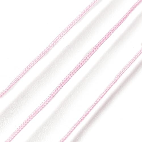 Elecrelive 43 Yards Nylon String 0.8mm Pink Nylon Beading Thread Braided