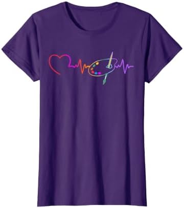 Funny Paint Palette Brush Artist Painter Art Teacher Men Kid T-Shirt