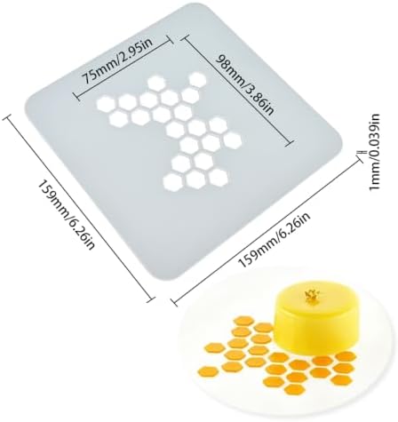 2pcs/lot Versatile Silicone Lace Mold Hollow Out Honeycomb Pattern