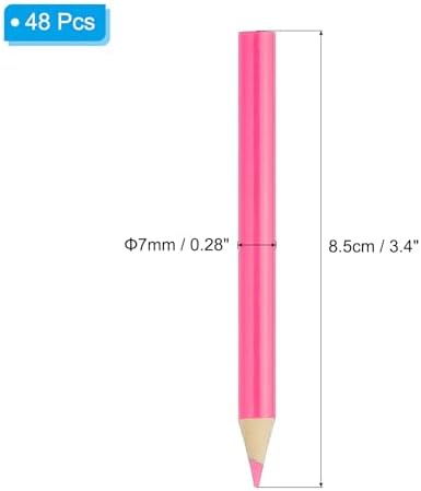 PATIKIL Pink Colored Pencils Set,48 Pcs Oil Color Pencils Wooden