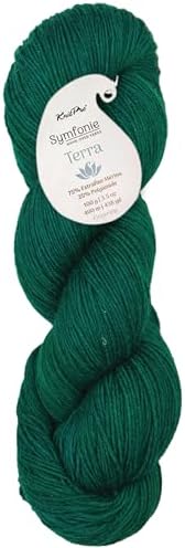 KnitPro Symfonie Fingering Weight Merino Wool Yarn 100g, Deep Emerald