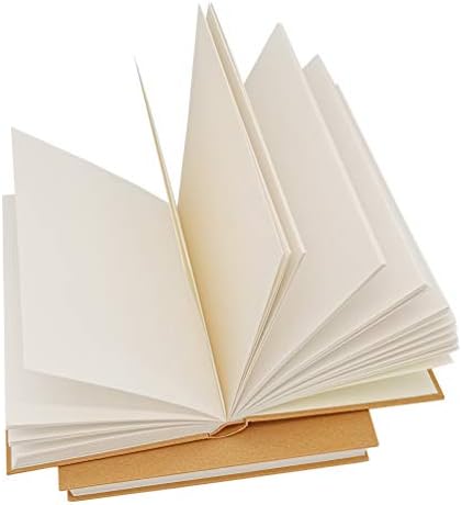 8.5x11 Sketch Book, Pack of 2, 240 Sheets (100gsm), Hardcover Bound Sketch Notebook, 120 Sheets Each, Acid-Free Blank Drawing Paper, Ideal for Kids and Adults, Kraft Cover