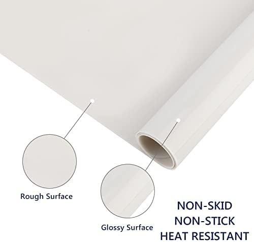 Gartful 2 Pack Silicone Crafting Mats, 15.7" x 11.8" Silicone Mat for Crafts, Large Heat Resistant Sheet for Jewelry Casting, Epoxy Resin, Painting, Counter Table Protector, Placemat, Nonslip, Beige