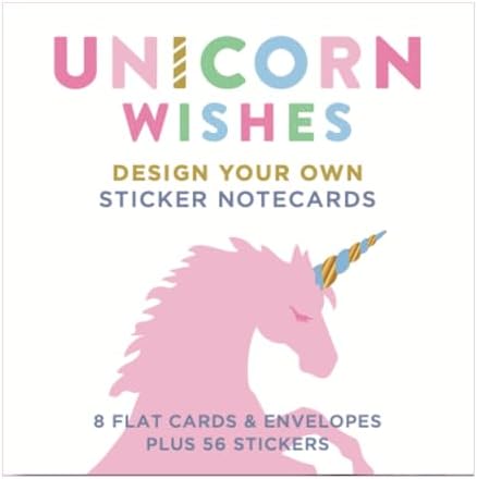 Mrs. Grossman's Design Your Own Sticker Notecards, Unicorn Wishes