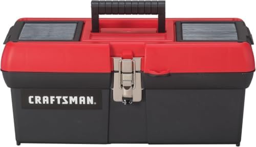 CRAFTSMAN Tool Box, Lockable, 16 in., Red/Black (CMST16901) (Pack of 6)