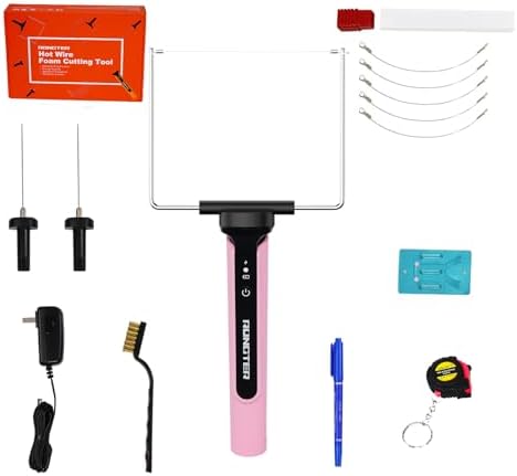 3-in-1 Hot Wire Electric Foam Cutter, Styrofoam Cutter Tool, Pink