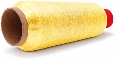Mandala Crafts Metallic Goldenrod Embroidery Floss for Sewing, 3281 Yard Spool