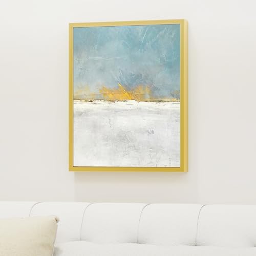Venusmiles Canvas Frame 11x14 Frame for Canvas Painting Floating for 1" Deep, Floater for Canvas Artist Panel Oil Painting Wall Art Décor, Vertical or Horizontal Picture Wall Decor, Gold
