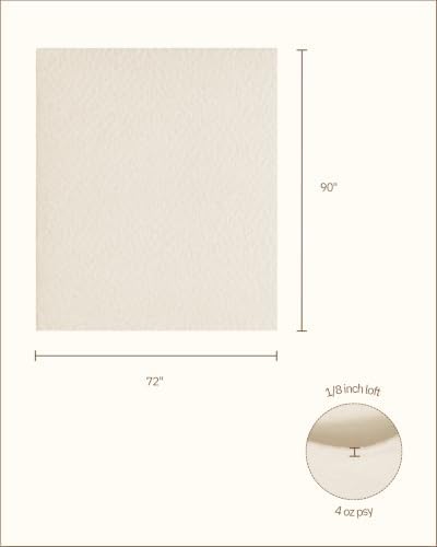 The Warm Company - Warm & Natural Cotton Quilt Batting – Twin Size 72" x 90" – Premium Quilt & Craft Batting for Sewing & Quilting Projects