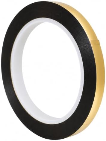 GGR Supplies MMYP-1 Gold Metalized Polyester Film Tape, 3/8 Inch x 72 Yds