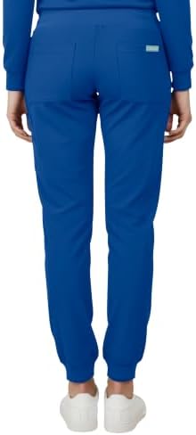 Med Couture Luma Jogger Scrub Pants for Women with Rib Knit Waistband