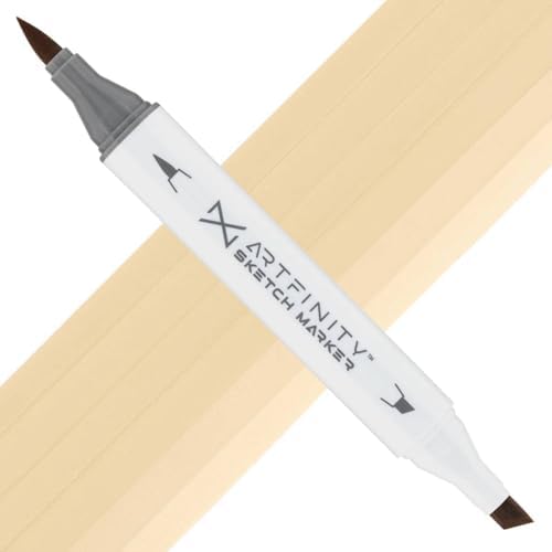 Artfinity Sketch Markers - Duster White E3-2, Vibrant, Professional, Dye-Based Alcohol Markers for Artists, Drawing, Travel, & More