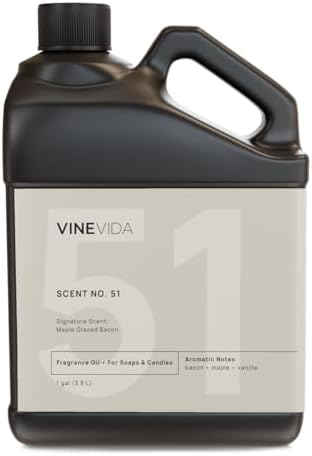 VINEVIDA [128oz] Maple Glazed Bacon Fragrance Oil for Candle Making - Made in USA Scents for Soap Making - Natural Candle Fragrance Oil