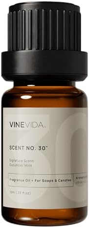 VINEVIDA [0.33oz] Cucumber Mint Fragrance Oil for Candle Making and Soap Making - Premium Candle Scents for Soy Candles