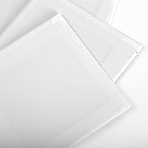 Tosnail 36 Packs 4" x 4" Artist Painting Canvas Panels, White Blank Stretched Canvas, Canvas Board, Small Paint Canvases for Oil or Acrylic Painting Party