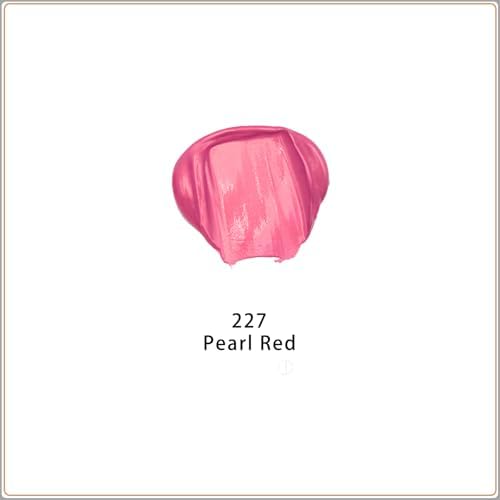 Artecho Pearl Red Acrylic Paint 120ml /4.05oz /4.05oz Tube | Semi Glossy Finish, High Pigment Rich Color Craft Paint for Canvas, Rocks, Wood, Fabric, Ceramic, Non-Toxic