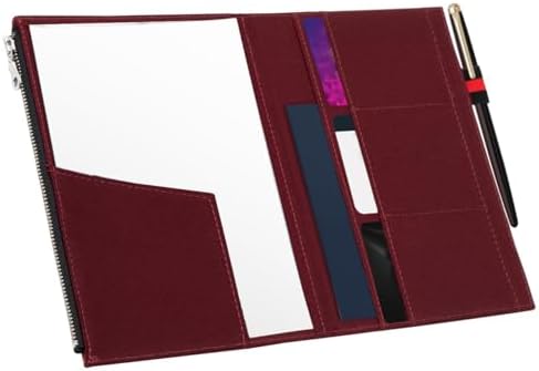 WANDERINGS Zipper Case Card Sleeve Holder Travelers Journal Accessory for Refillable Travel Journals - A5 Size - 5.25" x 8.25" - Durable 100% Cotton Fabric Planner Accessories Case