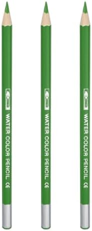 PATIKIL Watercolor Pencils, Emerald Green Color Pencil Set Sketch Coloring Drawing Colored Pencils Bulk Artist Drawing Supplies for Adult Coloring Book Blending, 3 Pcs