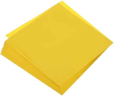 MECCANIXITY 50 Sheets Origami Paper Double Sided 8x8 Inch(20x20cm) Square Sheet for Art Craft Project, Beginners, Gifts Decor, Yellow