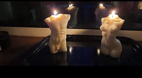 Silicone Human Body Mold, Resin Candles Molds, Homemade 3D Mould for Making DIY Soap,Candle, Chocolate, Plaster, Art Craf (Man)