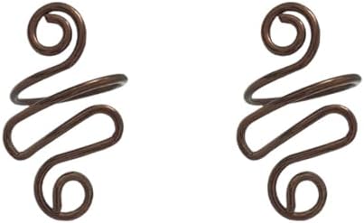 2Pcs Crochet Rings for Finger, Adjustable Open Yarn Guide Crochet Tension Ring for Crocheting Knitting Accessories Supplies Metal Yarn Tension Loop Ring for Finger (Brown), SATONBEYI