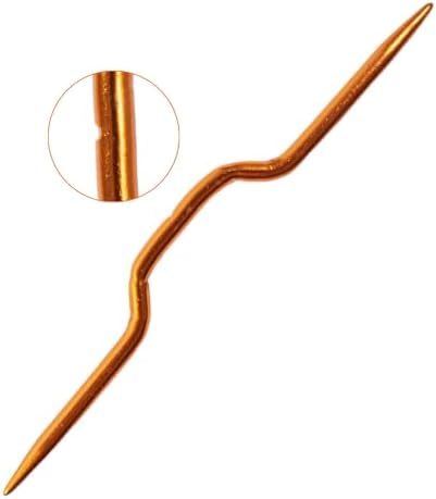 Lampstop 15Pcs Aluminum Cable Needles & Stitch Holders Knitting Tools, Safety Pin Brooch Weaving Sweater Knitting Tool, Bent Tapestry Needles for Yarn Sewing Knitting