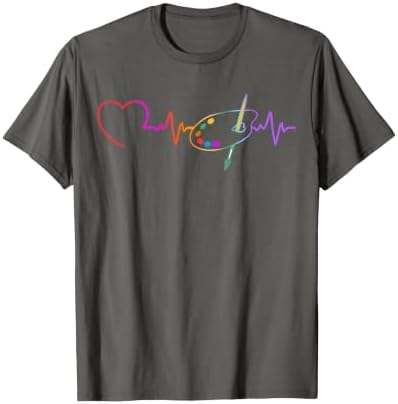 Funny Paint Palette Brush Artist Painter Art Teacher Men Kid T-Shirt