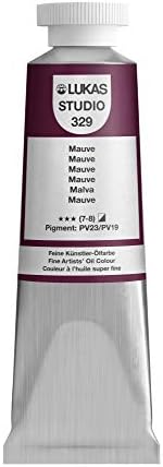 Lukas Studio Artist Oil Color Paints - High-pigment oil paint made with natural binder for artist, painting, & more! - [Mauve - 37 mL]