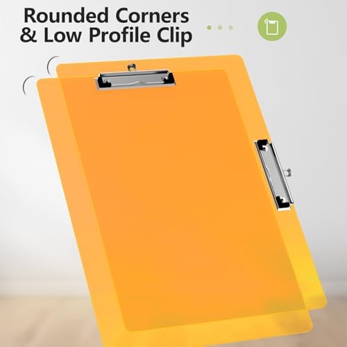 11 x 17 Extra Large Clipboard 2 Pack, Orange Clip Board
