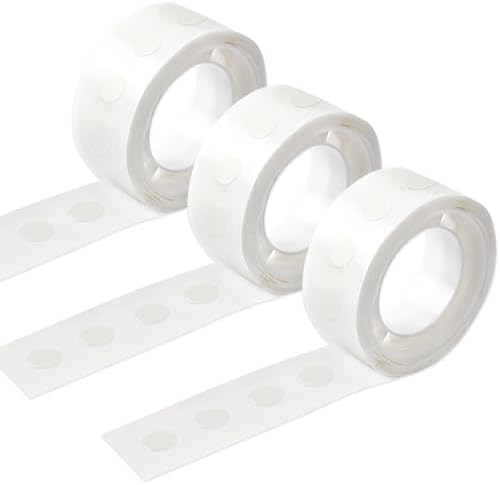 UPINS 300Pcs Glue Points Dots 6mm Removable Balloon Glue Adhesive Dots