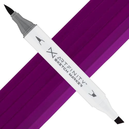 Artfinity Sketch Markers - Violet V5-7, Vibrant, Professional, Dye-Based Alcohol Markers for Artists, Drawing, Travel, & More