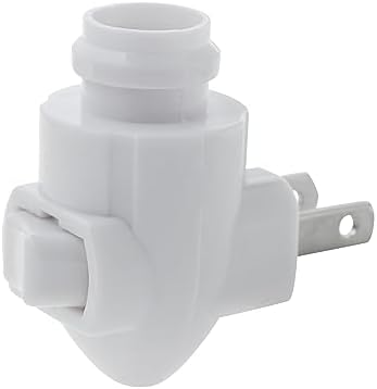 Creative Hobbies Plug In Night Light Module, White Plastic, Great for Making Your Own Decorative Night Lights, Pack of 10