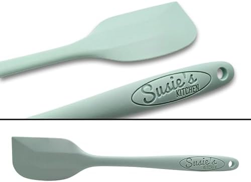 Customizable Silicone Spoon - Personalized Kitchen Tool for Unique Cooks - Heat-Resistant, Non-Stick, and Ergonomic - Your Name Embossed - Perfect Gift Idea (Mint Green) (Mint Green)
