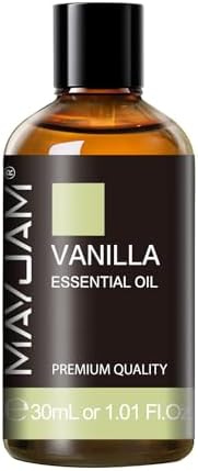 MAYJAM Vanilla Essential Oil for Diffuser Aromatherapy DIY Soap, 1.01fl.oz