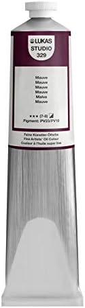 Lukas Studio Artist Oil Color Paints - High-pigment oil paint made with natural binder for artist, painting, & more! - [Cobalt Violet Hue - 200 mL]