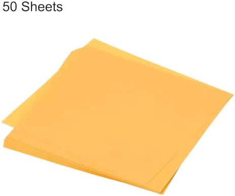 MECCANIXITY 50 Sheet Origami Paper Double Sided Gold 4x4 Inch Square Sheet for Art Craft Project, Beginners, Gifts Decor