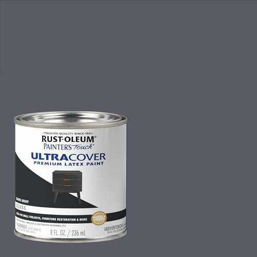 Rust-Oleum Painter's Touch Latex Brush On Paint, Gloss Dark Gray
