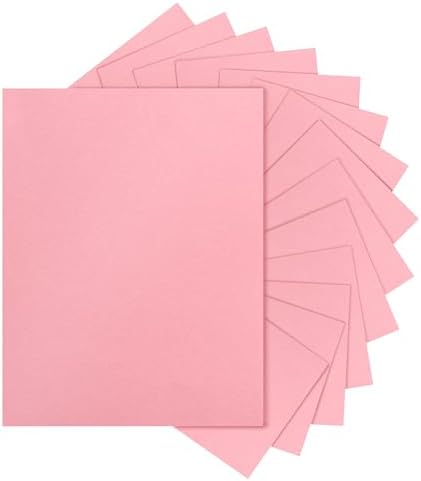 Silunkia 40 Sheets Candy Pink Cardstock 8.5 x 11 Craft Paper 75lb
