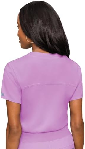 Med Couture Touch Women's Scrub Tops V-Neck Tuck-in Top with 1 Pocket